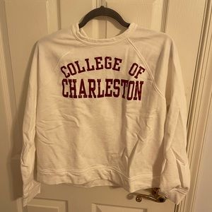 College of Charleston White Crewneck (never worn)